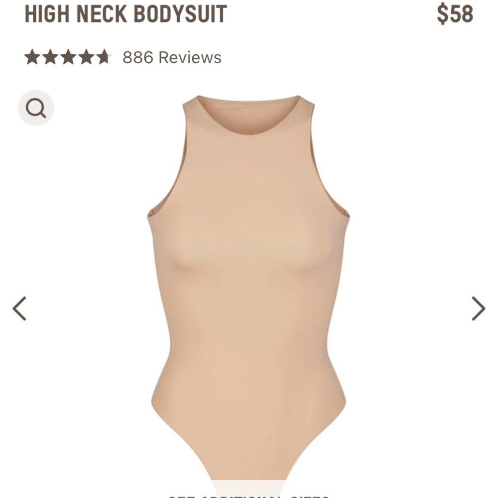 FITS EVERYBODY skims Kim 
HIGH NECK BODYSUIT medium